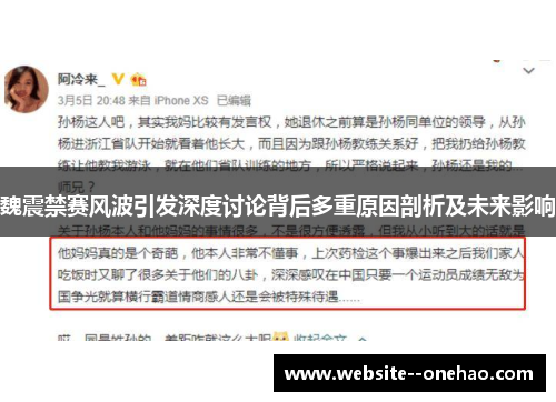 魏震禁赛风波引发深度讨论背后多重原因剖析及未来影响